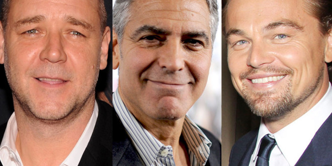 George Clooney: attacco a Russell Crowe e Leonardo di Caprio
