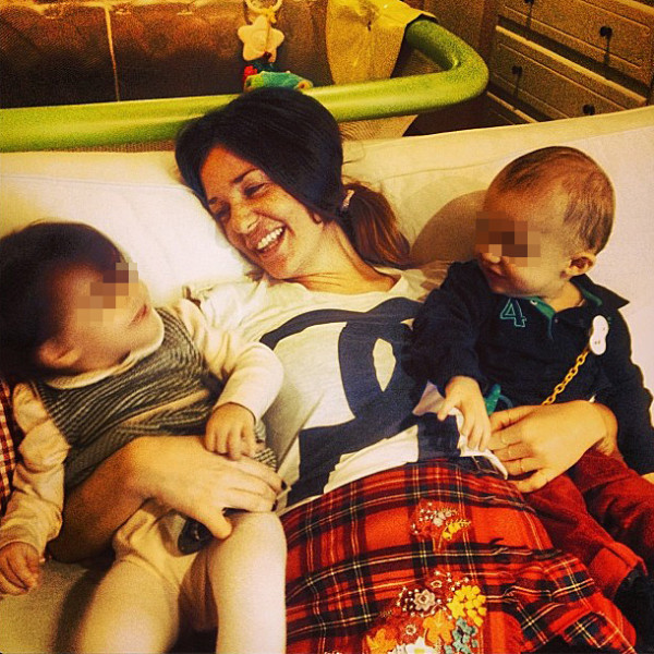 Alessia Fabiani e le gioie della maternità: i gemelli Kim e Keira